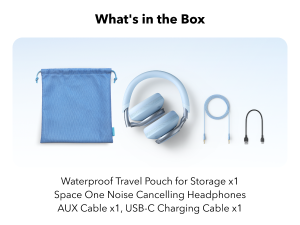 Anker Soundcore Space One Headphones (Blue)